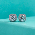 5mm 1cttw D Color Moissanite Diamond 925 Sterling Silver Stud Earrings for Woman Fine Jewelry Wholesale