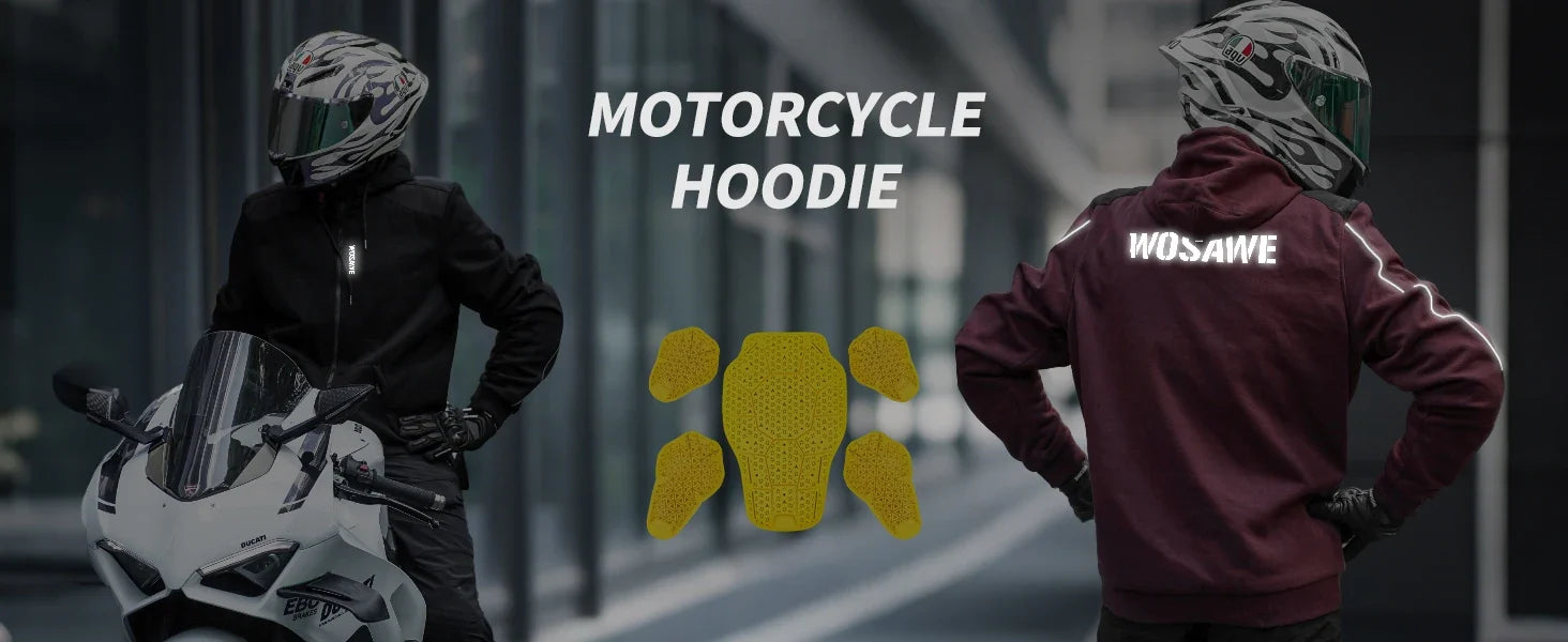 Men Motorcycle Hoodie Shirt Motorcycle Winter Warm Jacket Riding Casual Motorcycle Riding Clothes