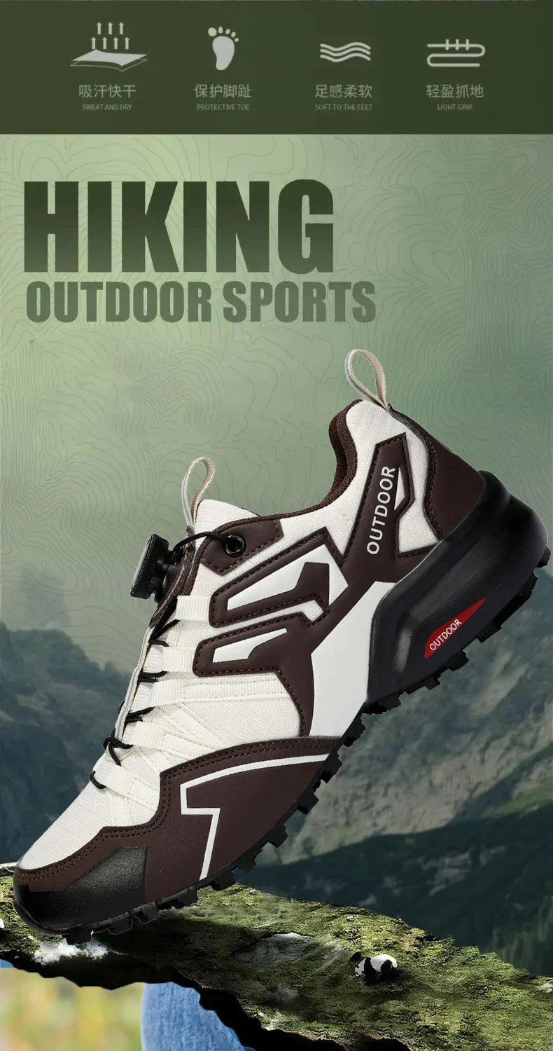 Outdoor Men Shoes Mountaineering Sports Shoes 2024 New Mesh Breathable Cycling Shoes High-Quality Men Hiking Training Shoes