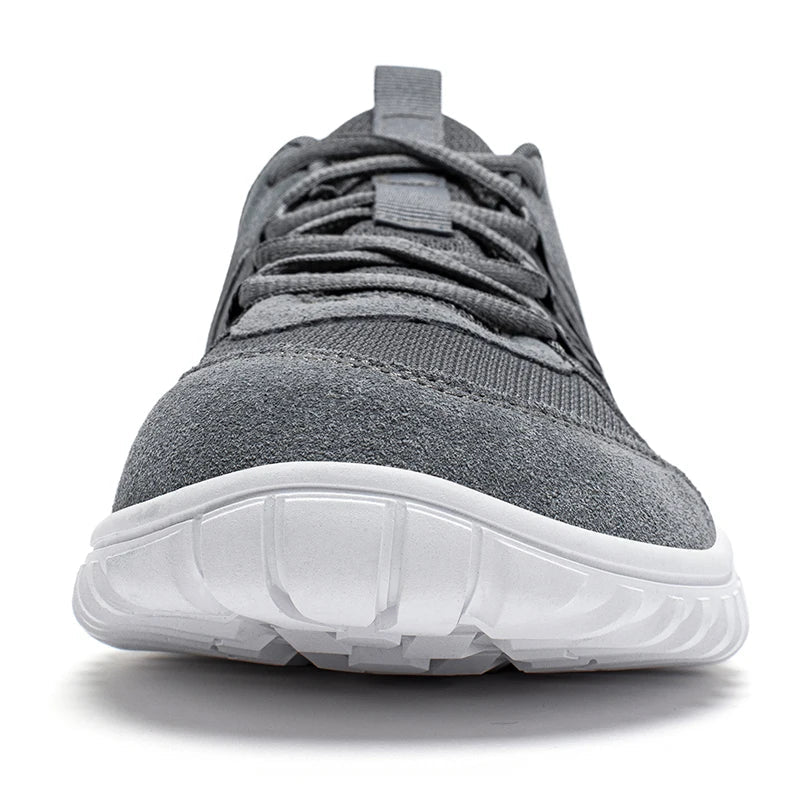 Unisex Wide Toe Sneakers Mesh Breathable Walking Shoes Non Slip Lace Up Sneakers