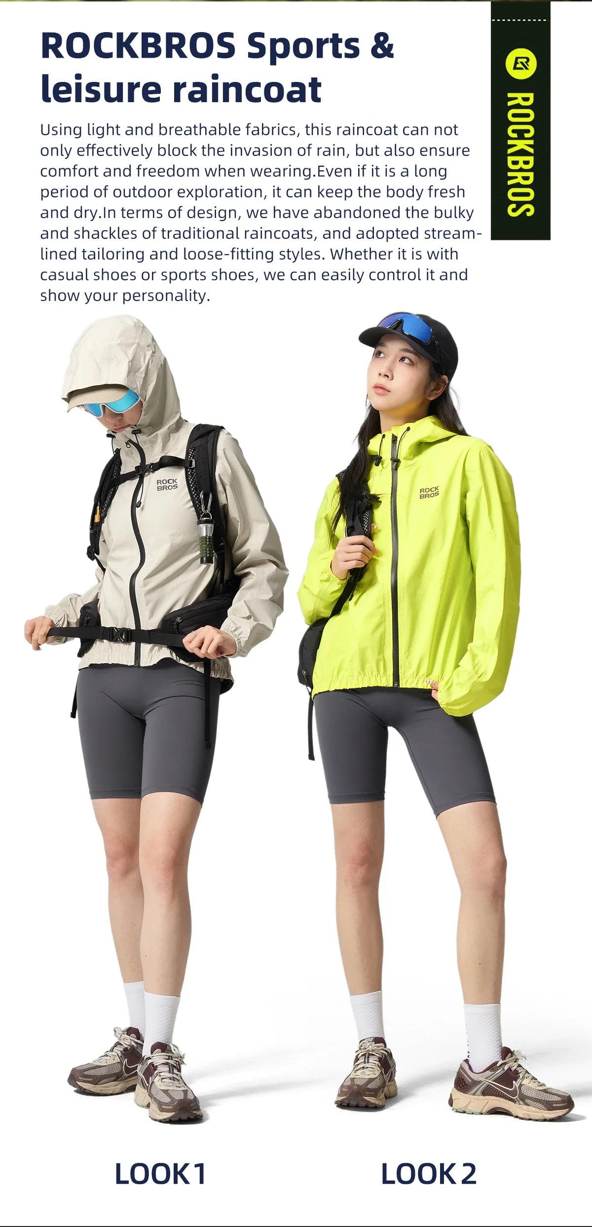 Cycling Raincoat Hooded Jacket Waterproof Breathable Leisure Coat Trekking Men Women Outdoor Sports Clothing Raincoat
