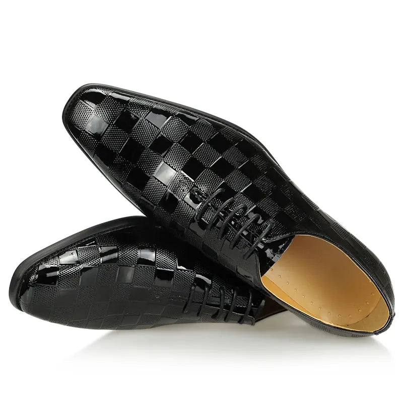 Fashion New High Quality Genuine Leather Shoes Men's Black Formal Dress Wedding Footwear Gentleman Style Loafers Handmade