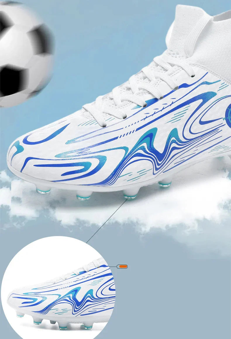 Children Professional Soccer Boots Non-slip Kids Football Shoes Outdoor Sock Boys Sport Futsal Match Training Sport Sport Sneake