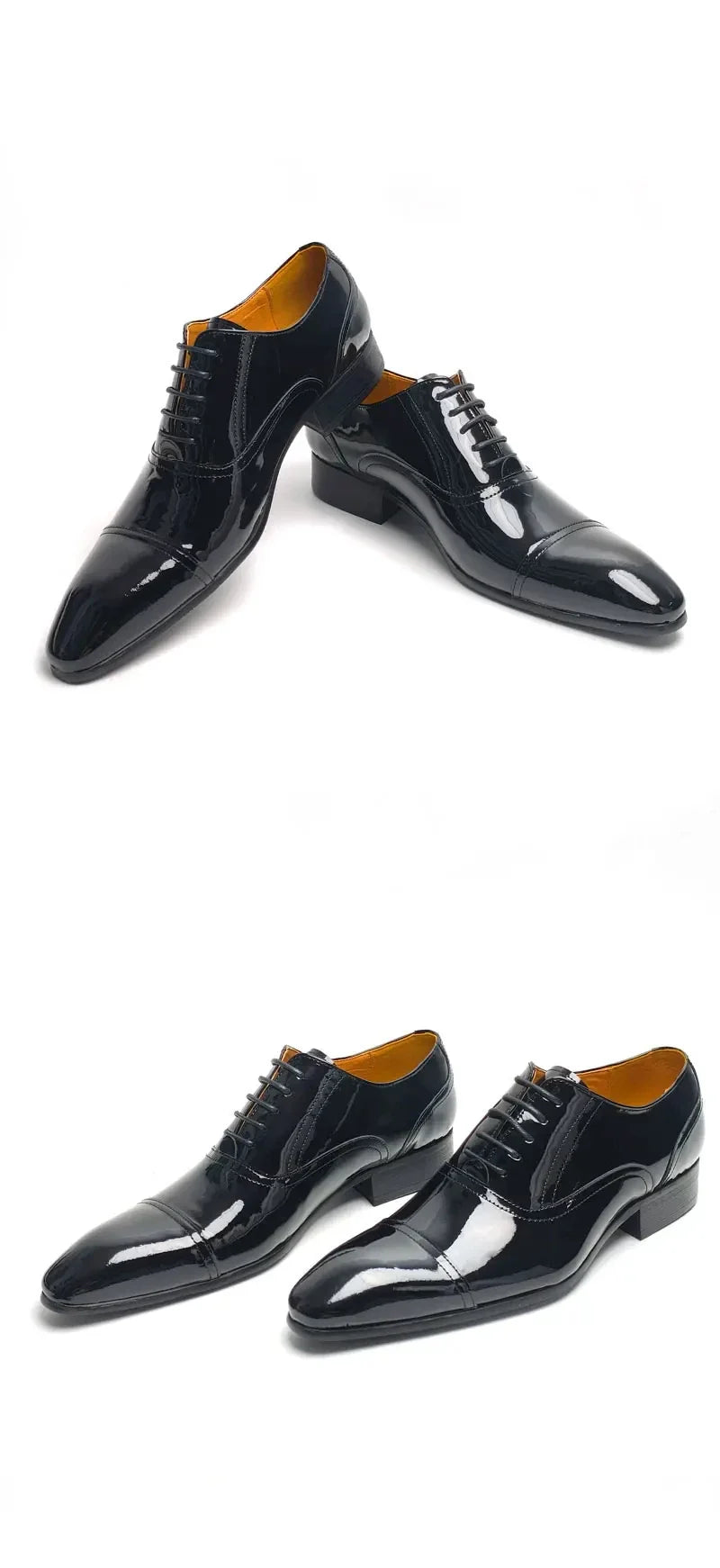 Deluxe Men's Leather Shoes Business office formal leather shoes Oxford Lace-up Classic Fashion cowhide shoes for Men