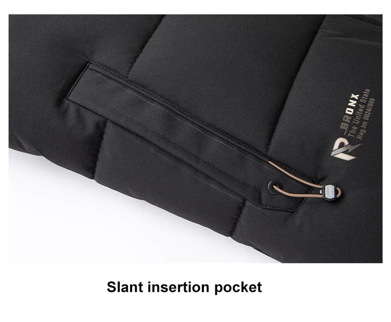 Graphene Warm Windproof Jacket Men 2024 Winter New Fashion Comfortable Thickened Outdoor Hooded Overcoat Male Casual Clothes