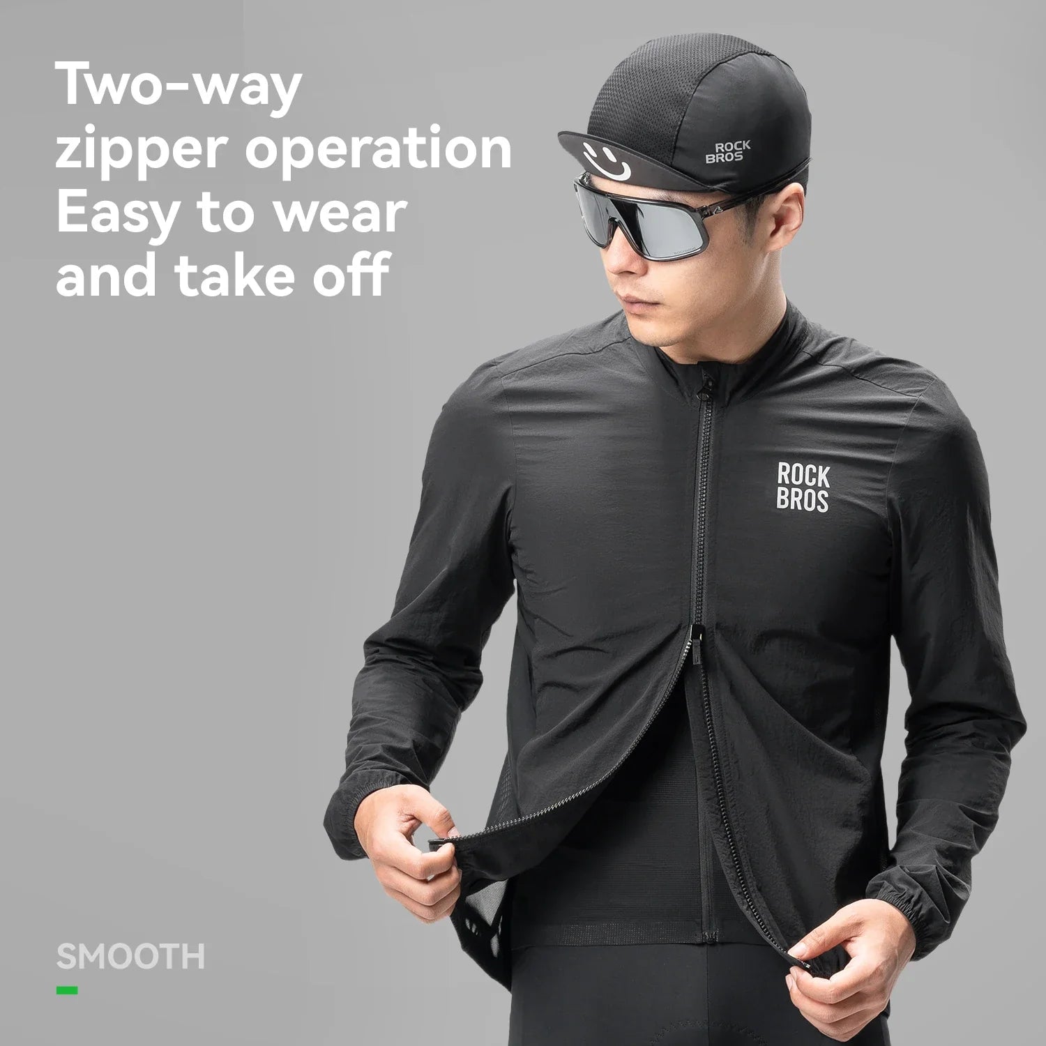 Cycling Jacket Lightweight Windproof Clothing Long-sleeved Bike Windbreaker Reflective Breathable Jacket EUR Size