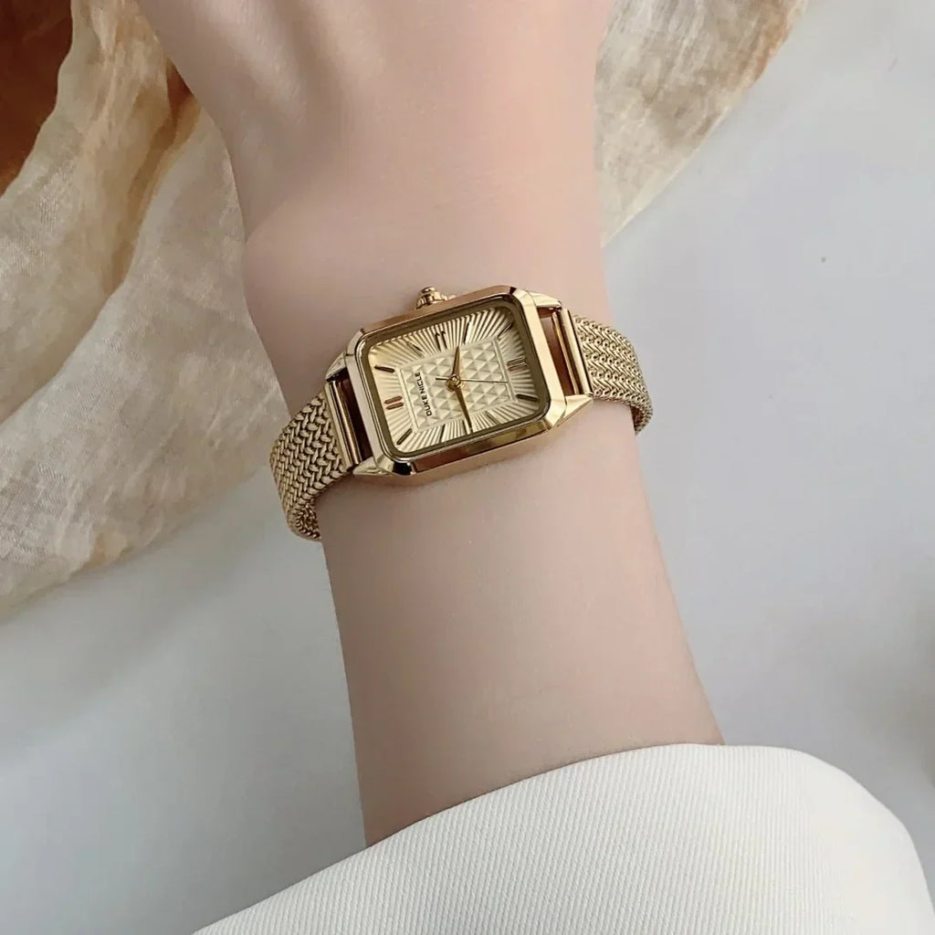 Simple Quartz Waterproof Wristwatch Ladies Wristwatch Elegant Gold Watch Stainless Steel Women's Watches Relogio Feminino