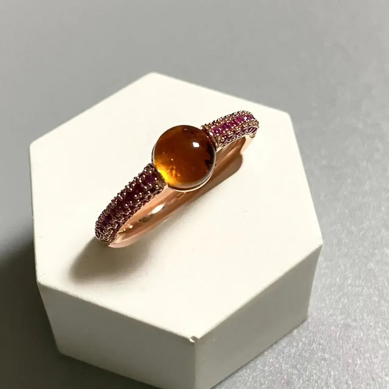 6mm Round Candy Style Ring for Women 33 Colors Purple Zircon Crystal Inlay Jewelry Birthday Gift