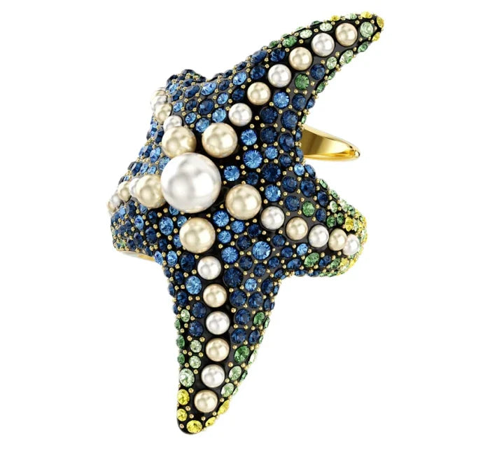 2025 New Hot Selling Texture Ocean Series Necklace Pendant Earnail Ring Jewelry Set Trendy Personality Unique Design