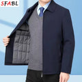 Casual Thermal Warm Winter Jackets for Men Business Blazers Coat Fleece Lining Men's Winter Jacket Luxury Parka Outerwear L-3XL