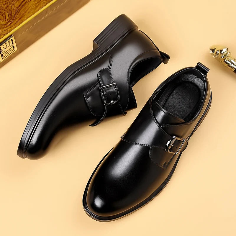 Classic Leather Men Loafers Fashion Man Casual Shoes Outdoor Slip on Flats Non-Slip Driving Shoe Business Moccasins Oxford Shoes