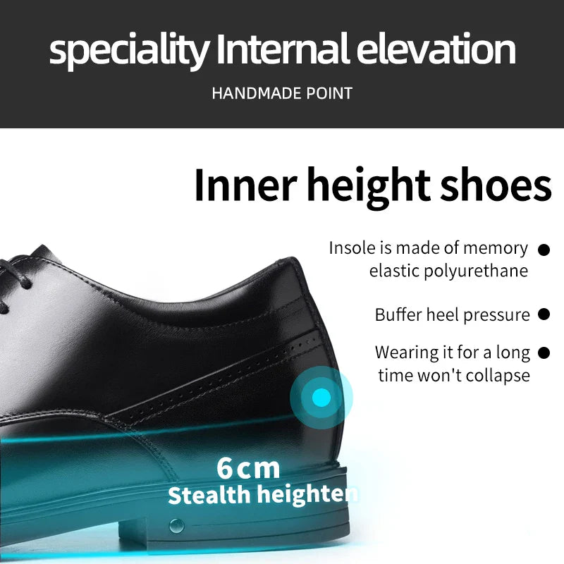 Genuine Leather Business Dress Shoes for Men – Formal Oxford Style | Sizes 40–47