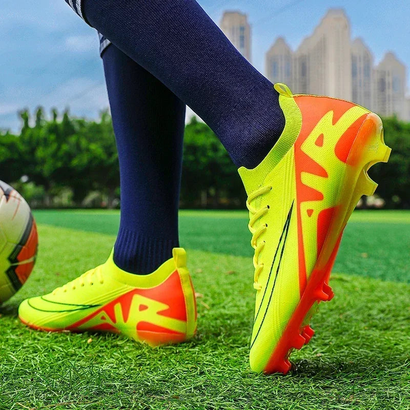 Men Soccer Shoes Unisex Football Boots Non-Slip Grass Outdoor Sports Shoes Breathable Training Sport Ultralight Drop Shipping
