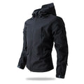 New Soft Shell Tactical Jacket  Men Winter Fleece Hooded Coat Hunting Clothes Outdoor Camouflage CS Tops Waterproof Windproof