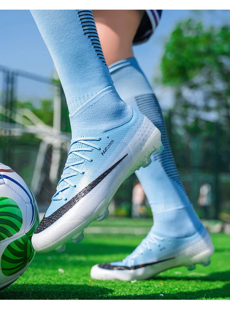 New Men Football Boots Women Professional Soccer Shoes Hot Sale TF/FG Sneakers Unisex High-quality Futsal Cleats Ultralight