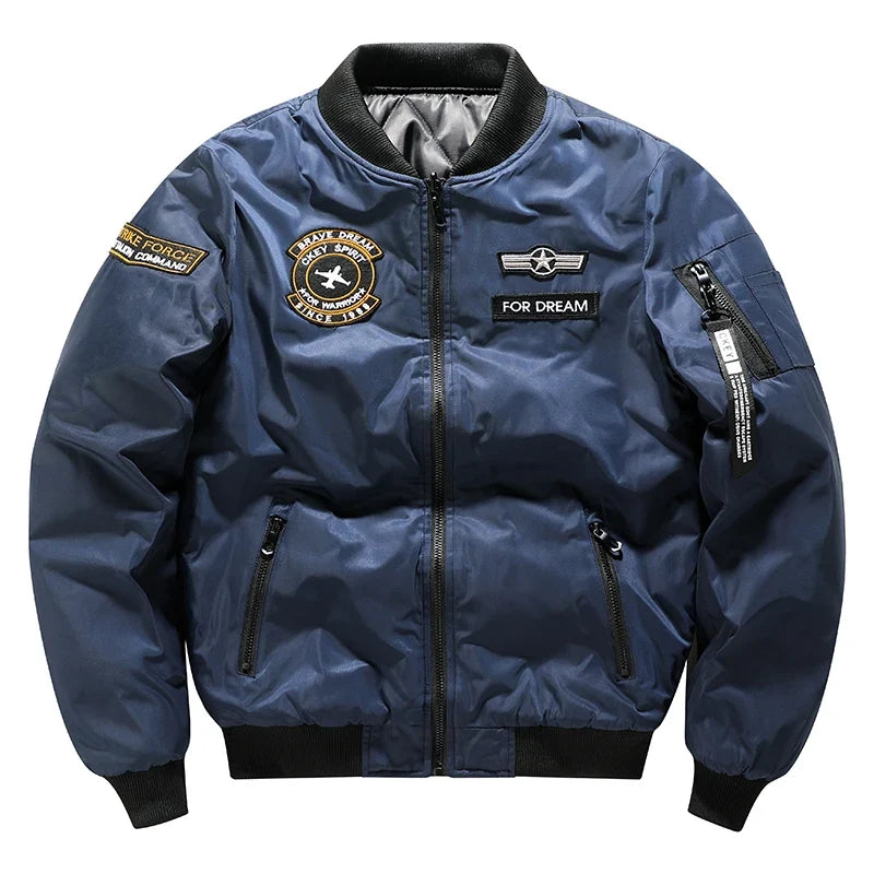 Large Size 7XL Winter Military tactical Male Army MA-1 Flight Bomber Jacket Baseball Varsity College Pilot Air Force Coat Men