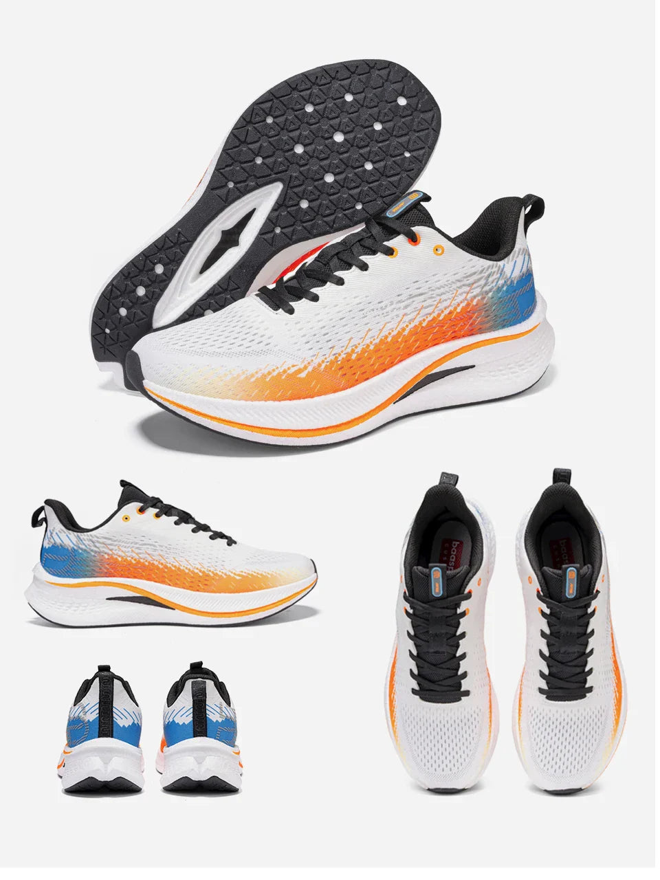 Men Jogging Sports Shoes Carbon Plate Professional Cushioning Sneakers Male Outdoor Breathable Non Slip Running Shoes