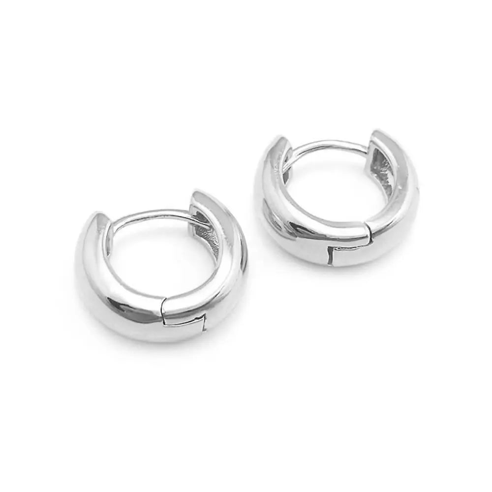6PCS 14MM 16MM 18MM 23MM 25MM 30MM 18K Gold Color Brass Round Circle Loop Earrings Hoops Jewelry Making Supplies Accessories
