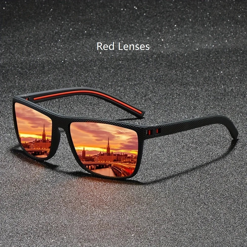 Fashion Nail Decoration Vintage Square Polarized Sunglasses Men Women Brand Designer Sun Glasses Driving Fishing UV400 Eyewear