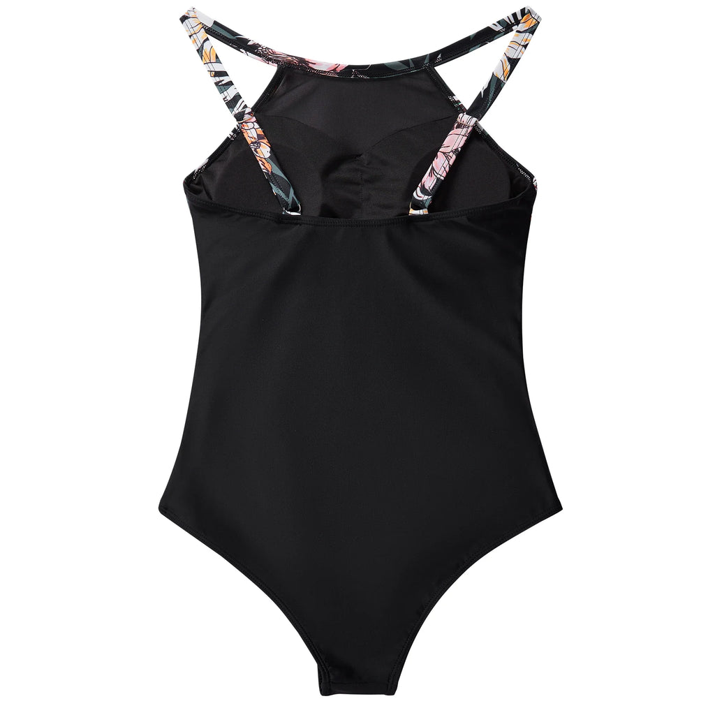 XL Size One Piece Swimsuit Women Mesh Hollow Out Swimwear For Women Solid Padded Push Up Plus Size Summer Bathing Suits Female
