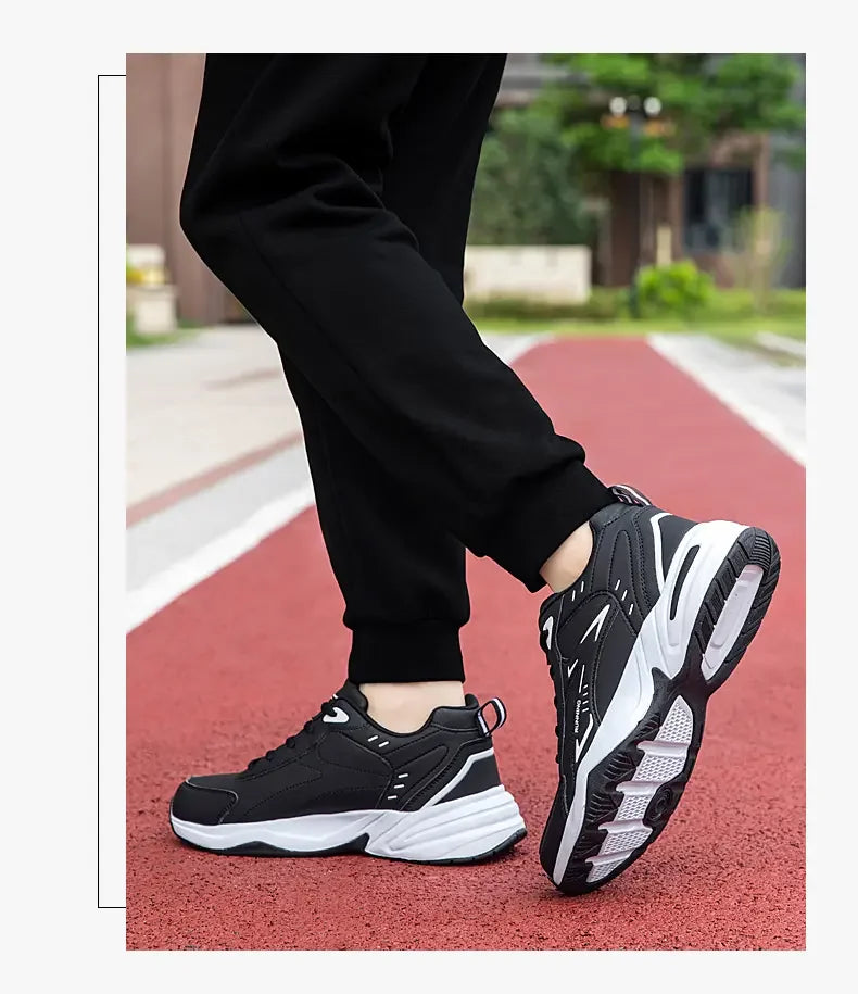 Chunky Sneaker for Men Thick Sole Versatile 2025 New Trend Mesh Lace Up Breathable Casual Sports Shoes Increased Soft Soles