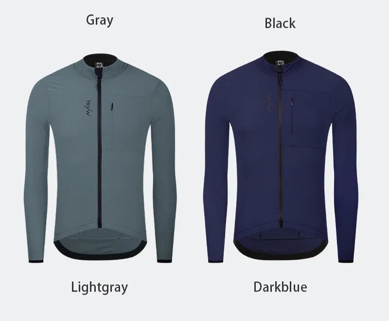 Men's Cycling Jacket 10-20°C Waterproof Windproof Bicycle Windbreaker Warmth Fleece Road Bike Jacket Cycling Clothing