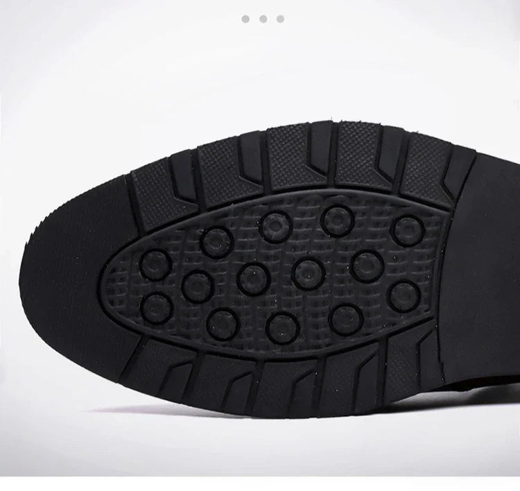 2026 New Designer Leather Shoes for Men Spring Autumn Business Casual Shoes Male Fashion Solid Color Wedding Shoe Man