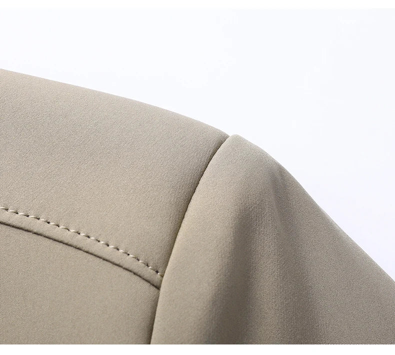 Men's High-Quality Fashion Spring Baseball Collar Business Casual Jacket Handsome Youth Coat Dad Jacket M-5XL