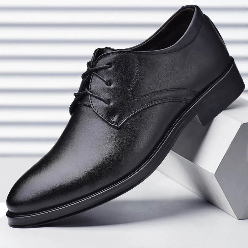 Men’s Formal Leather Shoes – Classic Black/Brown Dress Shoes, EU Sizes 40–48