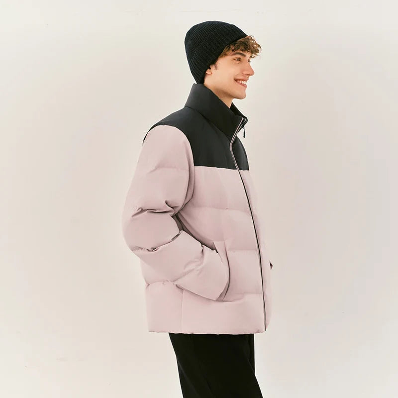 Unisex Puffer High Loft Down Stand Collar Warm Fit Waterproof Windproof Stain Resistant 2026 Couple Style Outerwear