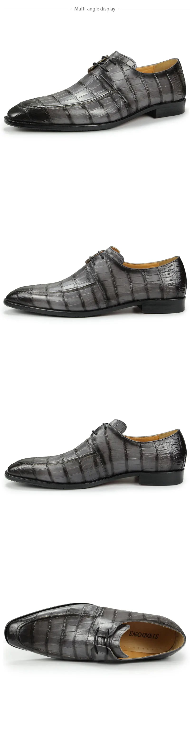 Premium Men's Handmade Leather Oxford Shoes High-End Business Formal & Casual Derby Shoes for Youth|British Style Carved Design