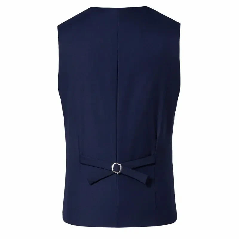 Suit Men's (Blazer+ Vest + Trousers) Fashionable Business Solid-color Wedding British-style Workwear, Casual Performance Suit