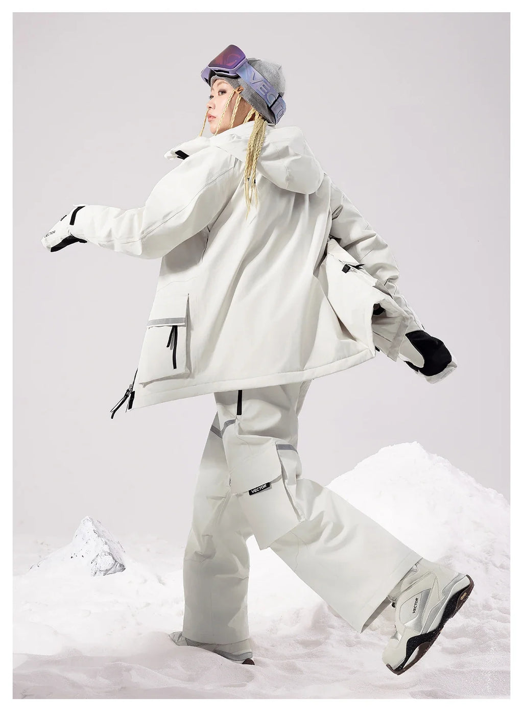 Brand Men Women Ski Jacket Winter Warm Windproof Waterproof Ski Suit Outdoor Sports Snowboard Coat Splicing double plate
