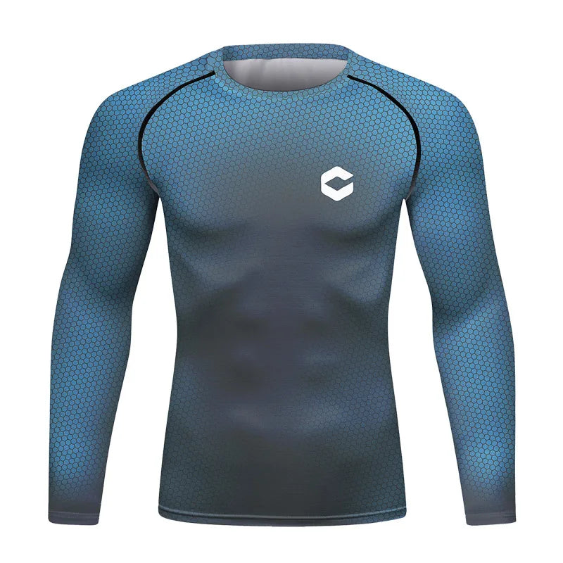 UV Sun Protection Shirt Long Sleeve Men Blouse Sports Sublimated T-Shirts Gym Swim Surf Rashguard Jiu Jitsu BJJ Tops