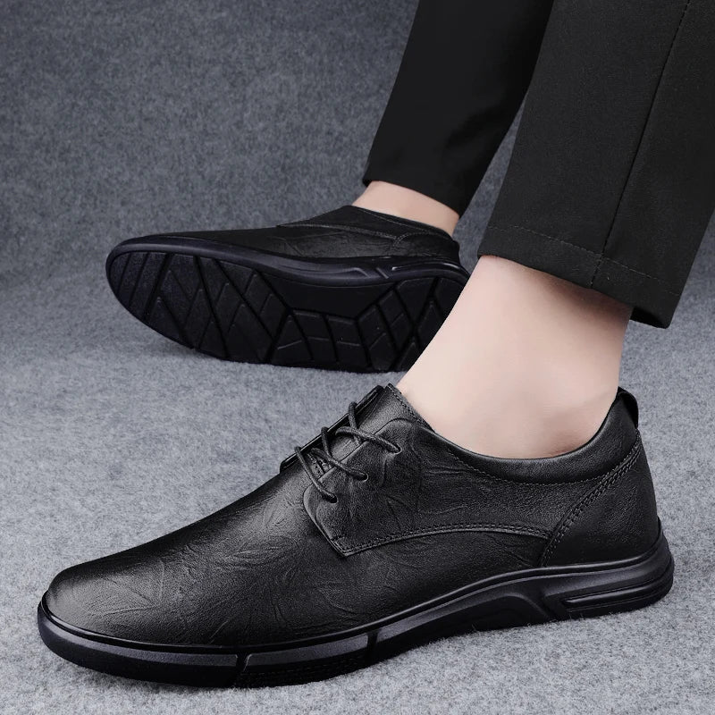 Casual Fashion Sports Shoes Social Elegance Trendy Footwear Spring Autumn Flat Formal Leather Shoes Men Business Oxfords Shoes