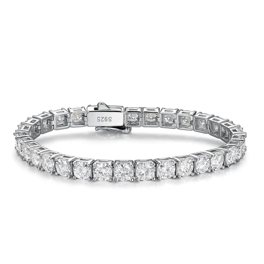 2-5mm Man Moissanite Tennis Bracelet S925 Sterling Silver for Women Full Lab Diamond sparkling Wedding Party Jewelry