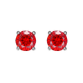 0.3-2CT Colorful Moissanite Studs Earrings for Women Sparkling Diamond Jewelry Certified 100% 925 Sterling Silver Earring