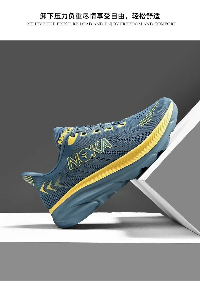 Men's Running Shoes Outdoor Couple Non-Slip Jogging Breathable Cushioning Luxury shoes Trainer Race Sneakers Mesh Off-road Shoes