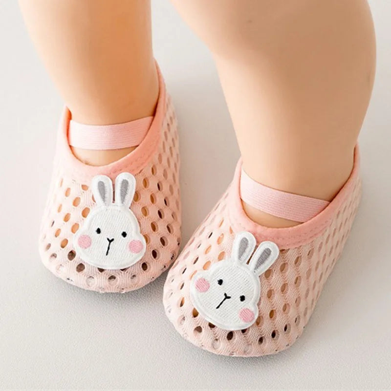 Spring Summer Newborn Baby Socks Shoes Cartoon Children Anti Drop Toddler Shoe Soft Sole Anti Slip Boys Girls Kids First Walkers