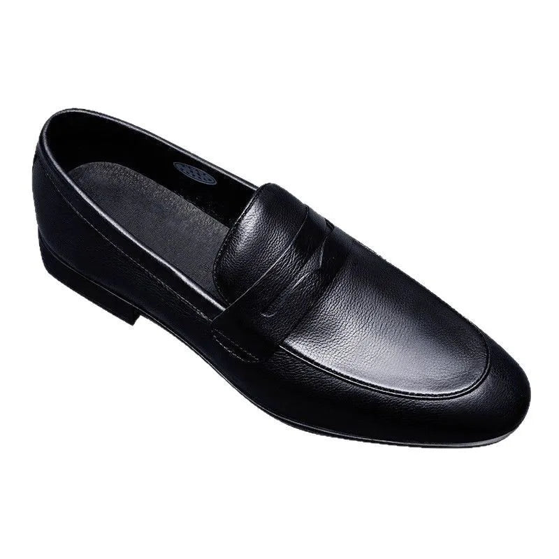 Hot-selling Leather Mens Casual Shoes Leisure Summer Man Loafers Comfy Moccasins Breathable Slip on Flats Business Driving Shoes