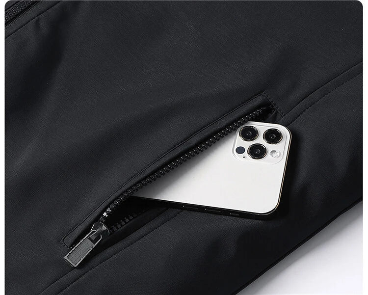 Plus Size 8xl Jacket for Men 2026 Thick Stand Collar Solid Winter Jacket Men Waterproof Warm Business Casual Men Coats