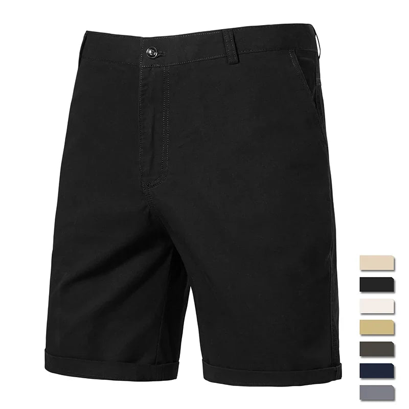 Summer Men Shorts 100% Cotton Mens Casual Shorts Male Bermuda Cargo Overalls Sport Work Shorts