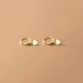 925 Sterling Silver INS Minimalism Sweet Love Heart CZ Zircon Hoop Earrings For Women Girl Small Ear Buckle Jewelry Gift