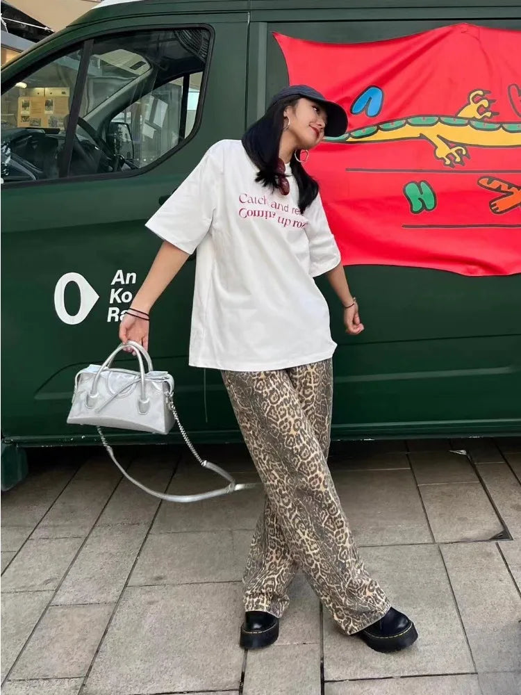 High Waisted Y2k Retro Fashion Streetwear Denim Pants