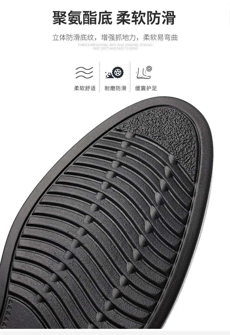 New Designer Soft Leather Shoes for Men Solid Color Fashion Business Casual Shoes Male Spring Autumn New Dress Shoe Man