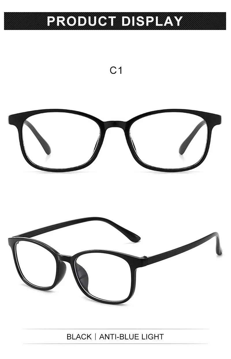 CRIXLAIS Fashion Square Computer Glasses For Children Vintage Prescription Eyeglasses Frames Kids Anti Blue Light Eyewear UV400