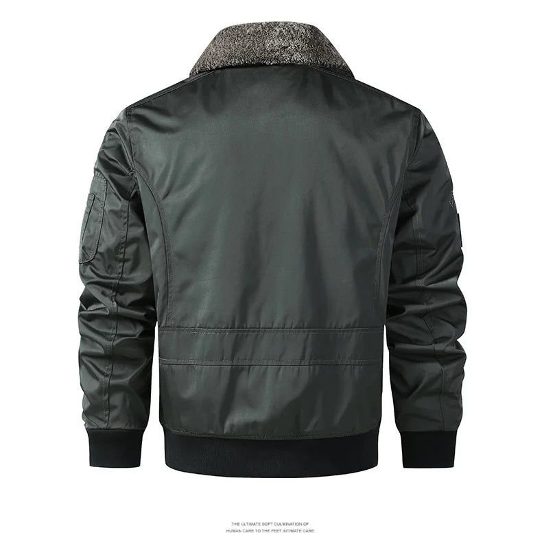 men's autumn winter thickened baseball uniform trendy coat Men's military fan jacket men MA-1 american overalls pilot jacket