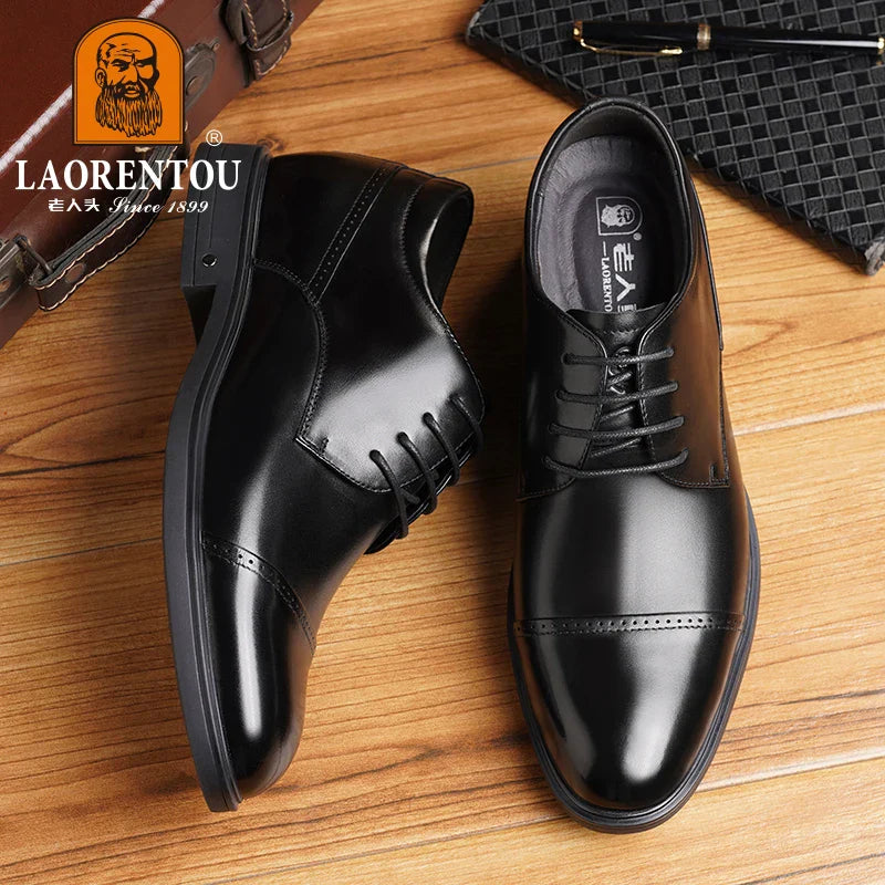 Genuine Leather Business Dress Shoes for Men – Formal Oxford Style | Sizes 40–47