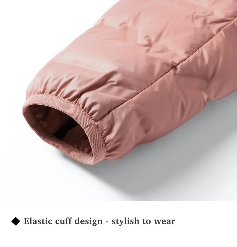 Winter Warm Down Jacket Women Hiking Camping Climbing Trekking Graphene Lining Coat Duck Down Lightweight Padding Jackets