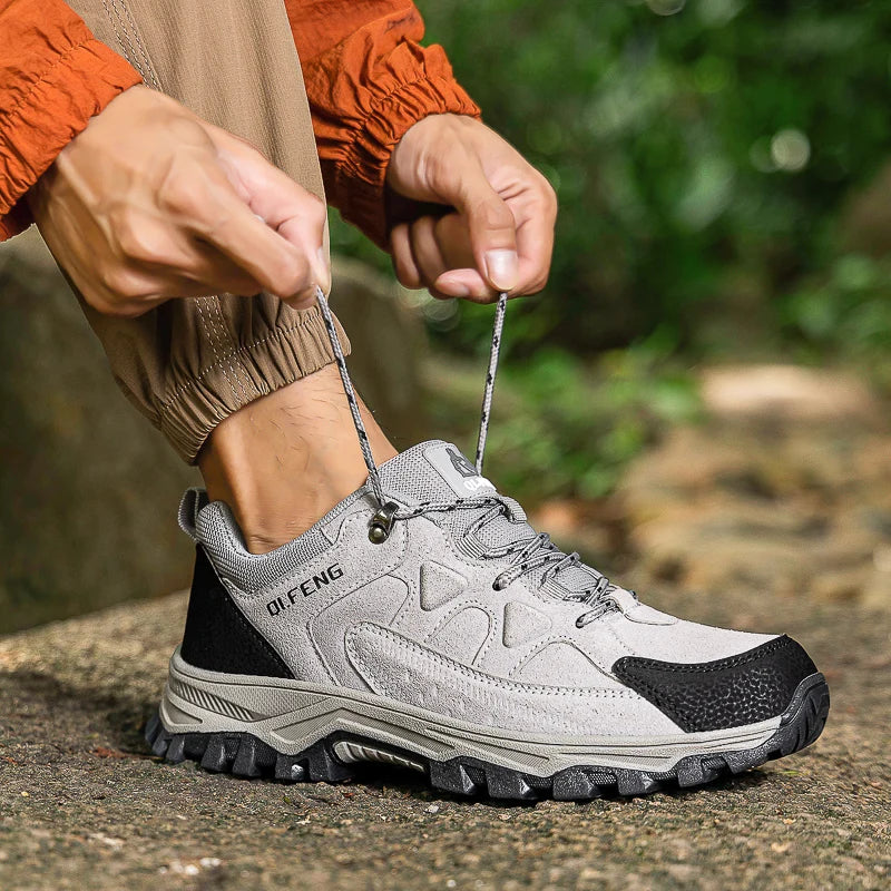 PLUS SIZE Men Women Adventure Sneakers Durable Grip Non-Slip Shoes Lace-Up Comfort Ideal for Outdoor Hiking Boots Men Footwear